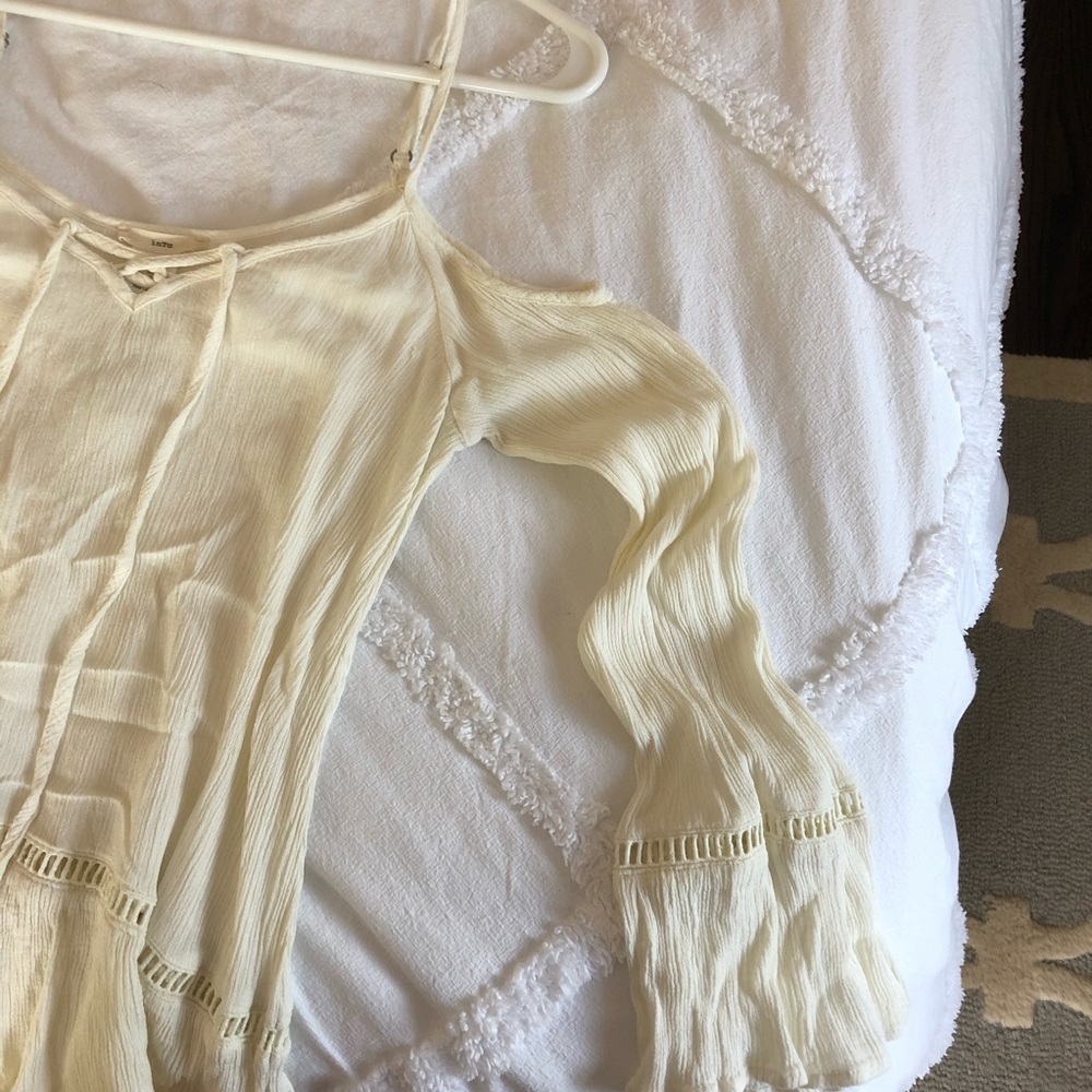 Off-the-Shoulder Beachy Boho Shirt